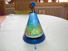 Elkamet Janosch Tischlampe blau 36cm mit Spieluhr & Motor - Tigerente & Frosch