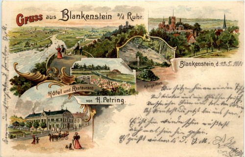 Gruss aus blankenstein litho - aus,
