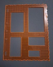 Fiskars Schablone Embossing Scrapbooking Kreis Herz Rahmen - 6 Stück