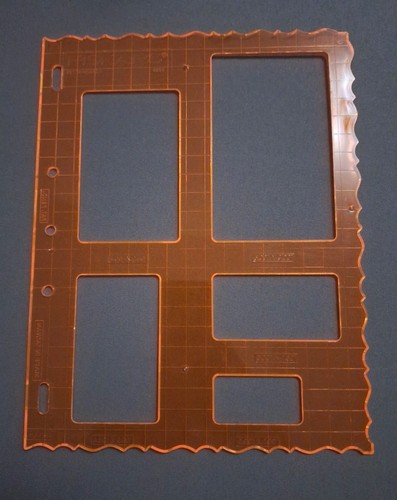 Fiskars schablone embossing - schablone,