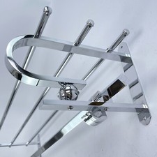 ART DECO Garderobe Wandgarderobe 1930er Jahre Silber Chrom ca. 80 cm