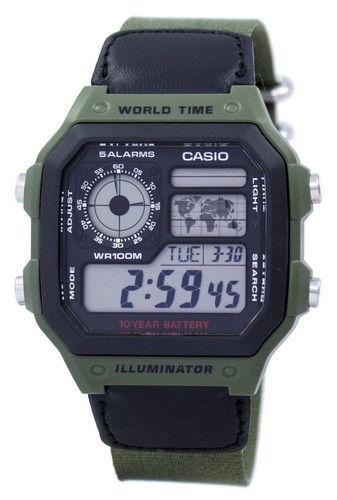 Casio digital world map alarm - casio,
