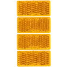 4 Reflektor 96x46 Rückstrahler Katzenauge Seitenstrahler zum kleben PKW Anhänger