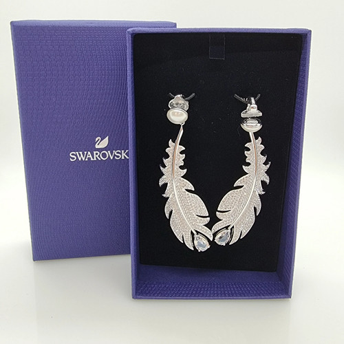 Swarovski feder ohrclips clips - feder,