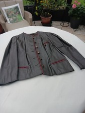 Lederkostüm, echt Leder,  braun, Gr. 42, FA. Hilde Hess, hochwertige Ausführung