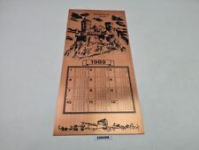 Jahreskalender VEB Isokond Berl. 1989 Ritterburg 14. Jh. Kunststoff Deko #250498