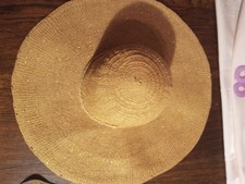 H&M Stroh Hut goldig groß