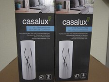 2 x LED Tischleuchte aus Glas