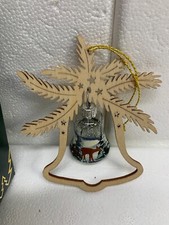 Tietze Zwönitz Christbaumschmuck Glasglocke handbemalt 9x8 cm * wenig benutzt *