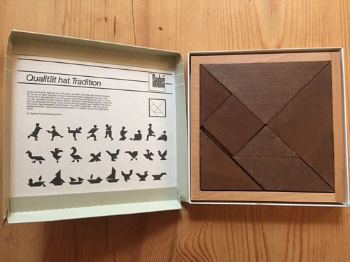 Tangram holzlegespiel werbung - tangram,