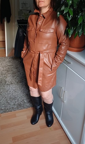 Amisu damen lederjacke - amisu, braun