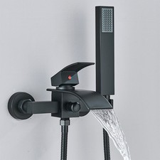 Schwarz Badewannenarmatur