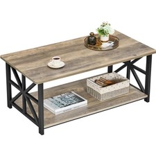 Couchtisch Holz Metall rund