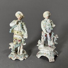 Paar antike Porzellanfiguren