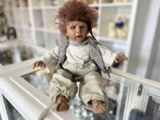 Jeckle Jansen Künstlerpuppe Puppe Vinyl Puppe 44 cm. Top Zustand 