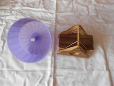 1 Laufrad, 1 Schaukel aus Holz für Hamster