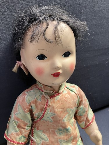 Alte chinesische stoffpuppe - alte,