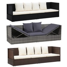 Garten Sofabett Poly Rattan