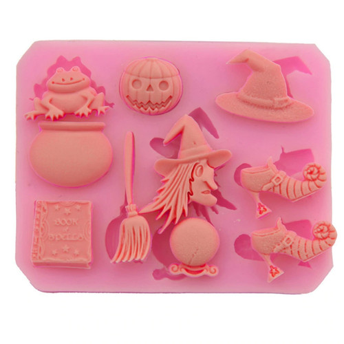 Silikonform halloween hexe - halloween,