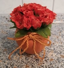 Kunstpflanze Terracotta Töpfchen Deko orange