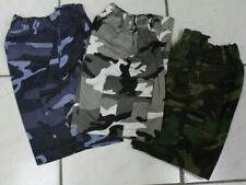 kurze Kinderhose Cargo Short versch. Farben Tarn Druckknopf Neu