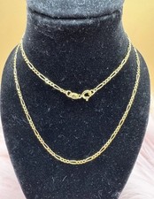 Real 18k gold figaro kette - real,