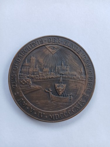 Medaille wismar bronze 1919 - medaille, wismar,