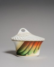 Paul Wunderlich Rosenthal Mythos Icaria Sugar Bowl Chic Lid-Box Bonbonnière 90s