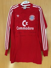 Autogramme Trikot Signiert FC Bayern München Team 1987/1988 Commodore L Alt RAR