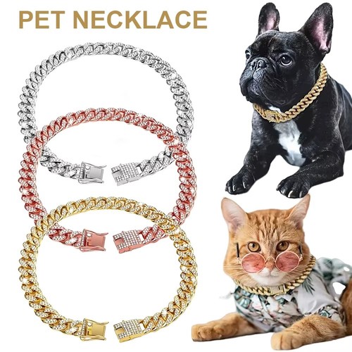 Luxus strass hundekette - strass-hundekette, mit