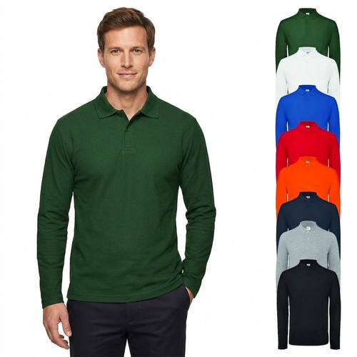 Long sleeve polo 001 - id.001, /