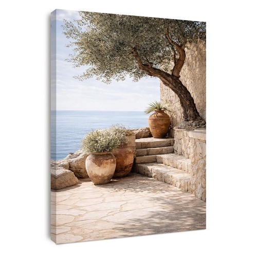 Wandbild wohnzimmer mediterran - wandbild,
