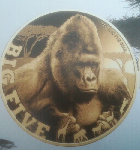 Goldmünze gorilla - ",