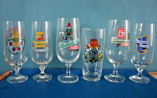Konvolut biergläser 5 - konvolut,, biergläser,