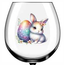 X12 Ostern Hase Glas Vinyl Aufkleber Sticker Farbe ei605