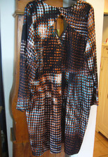 *Anna Scholz* Neu/ Etikett,  Kleid aus Seide/Elathan, Gr. 50, AA. 65cm, L. 110cm