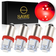 4 x SAWE Red T11 BA9S T4W H6W