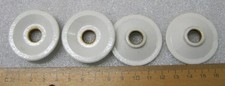 4 Stk. Isolator Hochspannungsisolator Porzellan 42mm / 10mm Loch
