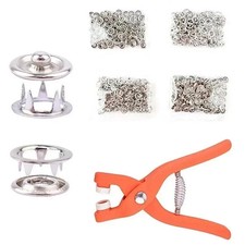 50x Druckknopf Set Nähfrei