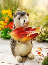 Vogeltränke Igel "Oskar" Garten Deko Dekoration Wassertränke Gartendeko