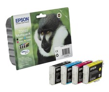 4 Original Epson T0895 schwarz farbe Druckerpatronen Stylus S 21 S21