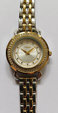 Timex Damenuhr Gold Silber Steine