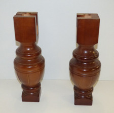 2 Stück alte Holzfüße Tisch Fuß Füße Echtholz