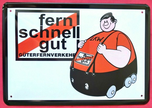 Blechschild 20x30 kult brummi - 20x30,