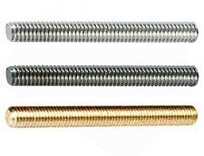 Gewindestangen DIN 975/976 Edelstahl V2A - Verzinkt  - Messing - Gewindestab 1m