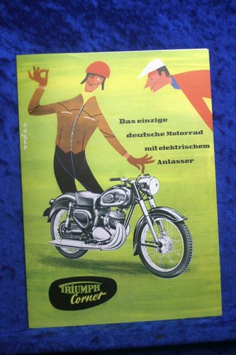 Triumph cornet 1955 prospekt - cornet,