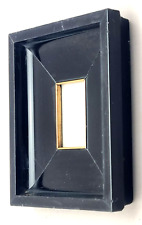 Antiker Bilderrahmen Vintage Hohlkehle Rahmen schwarz breit Lack Leiste (81)