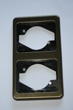 Berker Modul MB 2-fach Rahmen senkrecht in bronze