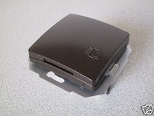 KOPP Steckdose mit Klappdeckel PARIS palisander-braun UP Unterputz Klappe Haube