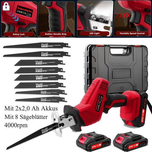 Akku säbelsäge mit 8 - akku,